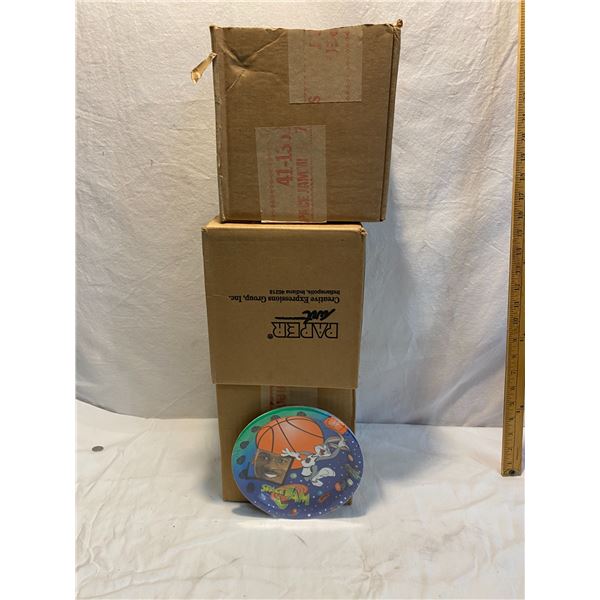 3 boxes 7” plates space jam