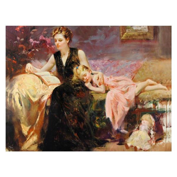 Pino (1931-2010), "Precious Moments" Limited Edition on Canvas, Numbered and Hand Signed with Certif