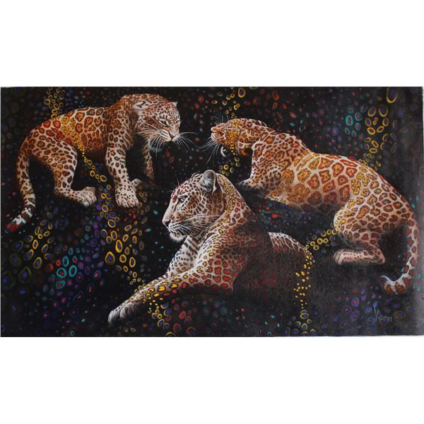 Vera V. Goncharenko- Original Oil on Canvas "Ready to Hunt"