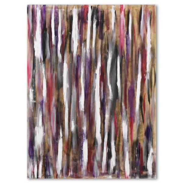 David Ashouri, "Night Dreams" Original Acrylic Painting on Canvas, Hand Signed with Letter of Authen