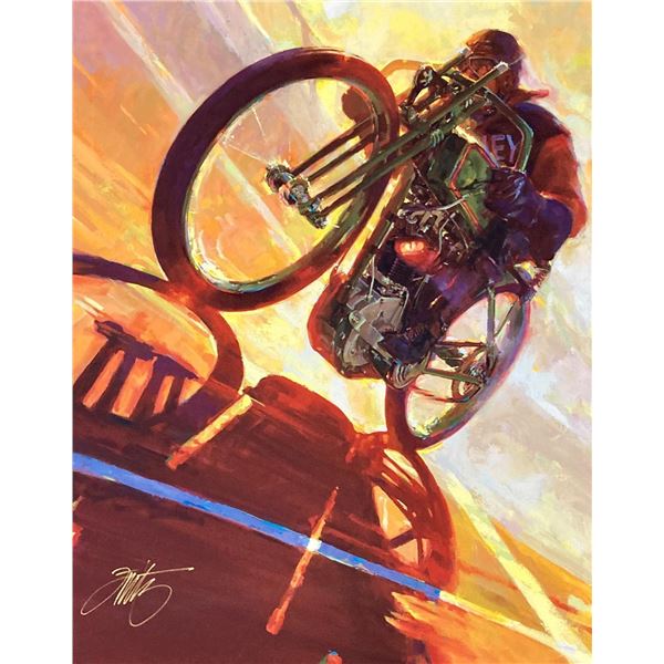 Tom Fritz- Original Giclee on Canvas "Thunder on the Wall"