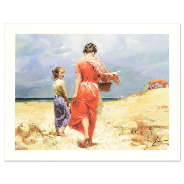 Pino (1939-2010) "Summer Retreat" Limited Edition Giclee. Numbered and Hand Signed; Certificate of A