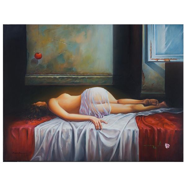 Igor Semeko- Original Giclee on Canvas "Before I Leave"