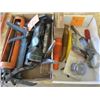 Image 1 : CAULKING GUNS, FLASHLIGHT, OIL FILTER WRENCHES & SPOUTS FOR JERRY CANS