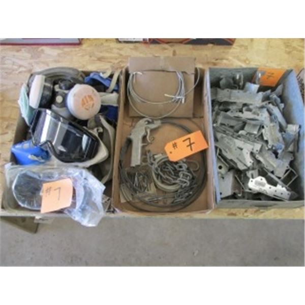 FACE MASKS, SAFETY GOGGLES, MISC SAFETY CABLE & CHAIN, AIR NOZZLE, JOIST HANGERS
