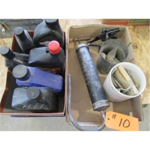 PARTIAL 2 CYCLE OIL AND CHAIN OIL & SUCTION GUN