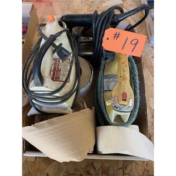 CARPET SEAMER IRON & TAPE, IRONS FOR MELAMINE GLUE ON