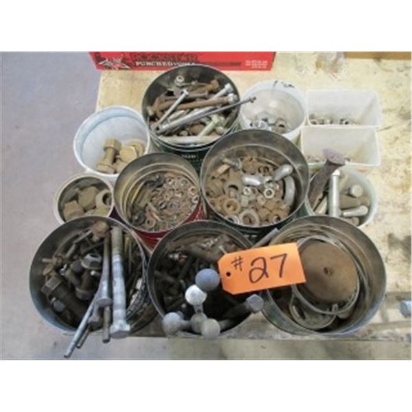 CONTAINERS OF BOLTS, NUTS & WASHERS