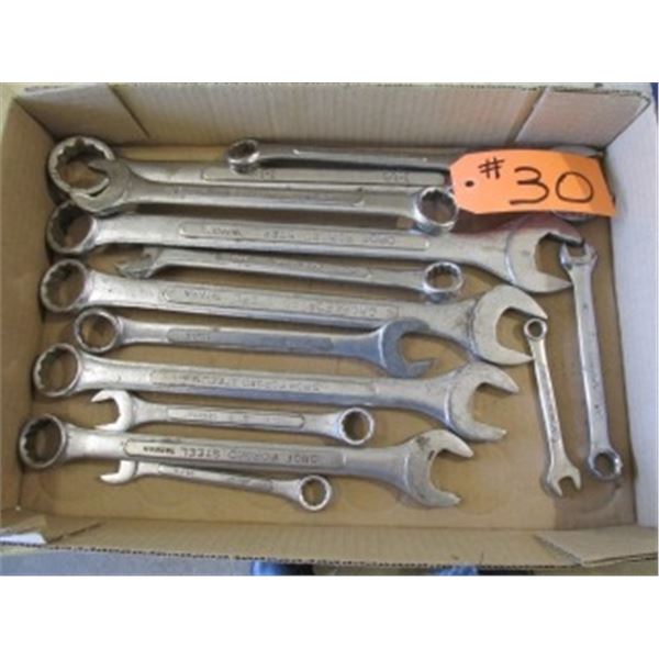 OPEN END & BOX END WRENCH SET (1/4" - 3/8")