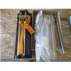 Image 1 : TILE CUTTER, FOUR GATE CLOSURE PEGS COMPLETE W/HARDWARE