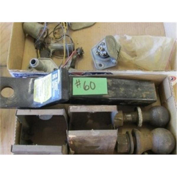 2” HITCH RECEIVER, 2 5/16 BALL, 2 - 2” BALLS, TRAILER WIRE RECEPTACLE