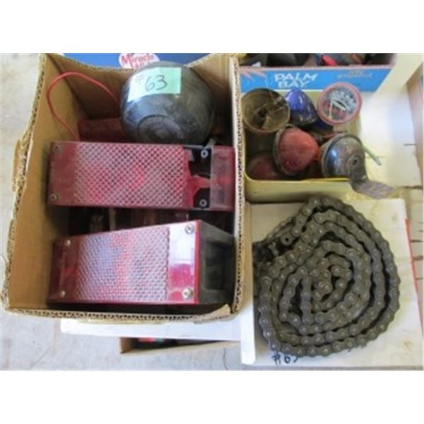 TRAILER LIGHTS & LENSES, PRESSURE GAUGE, ROLLER CHAIN, NEW 73” #50 ROLLER CHAIN