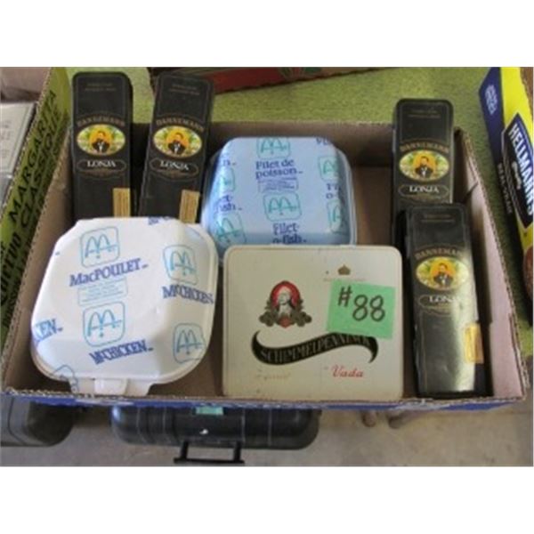 COLLECTOR MCDONALD’S STYROFOAM FOOD CONTAINERS & CIGAR BOXES