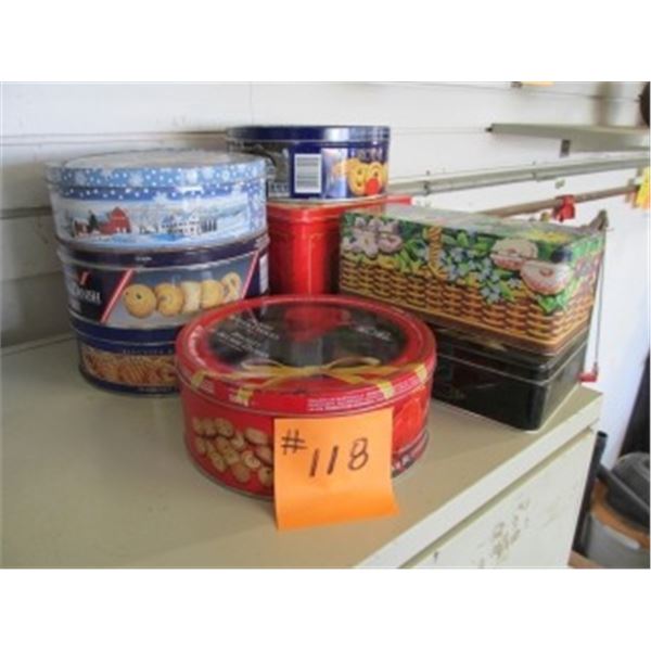 COLLECTOR’S ASSORTMENT OF COOKIE TIN PANS