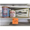 Image 1 : COLLECTOR’S COFFEE CAN, SYRUP CAN & METAL KLEENEX BOX HOLDER