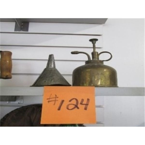 COLLECTOR'S FUNNEL & SPRAY CAN