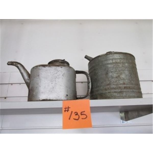 COLLECTOR’S OIL CAN & WATER JUG CONTAINERS