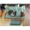Image 1 : VINTAGE PORTABLE SINGER SEWING MACHINE C/W ATTACHMENTS