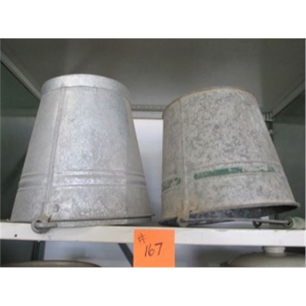 VINTAGE GALVANIZED PAILS