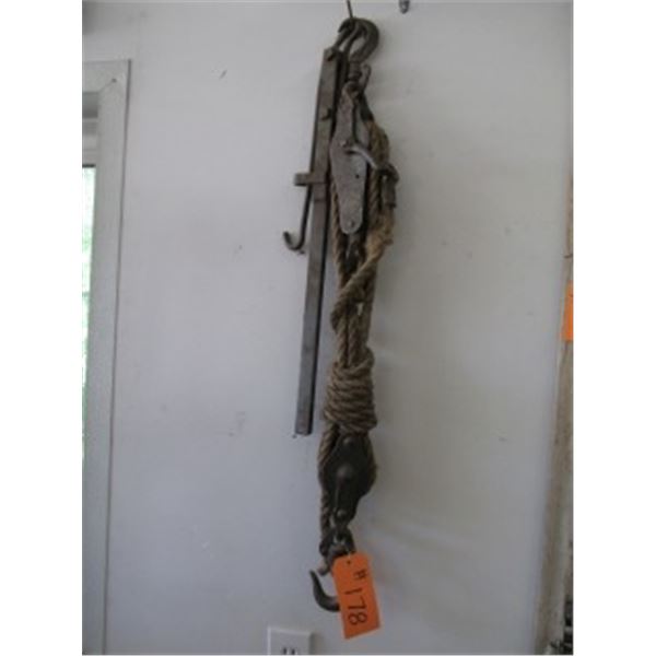 ROPE BLOCK AND TACKLE, HAND SCALE