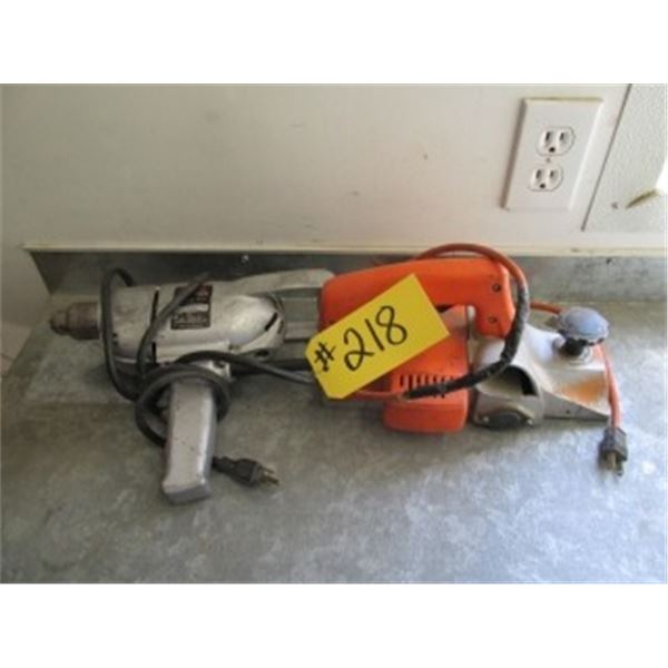 ¾” SKIL DRILL & BLACK & DECKER PLANER