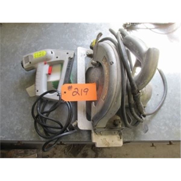 BLACK & DECKER HEAVY DUTY SKILL SAW & ELECTRIC STAPLER