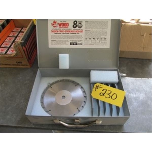 CANWOOD 8” DADO SET FOR 13/16” GROOVES & RABBETS