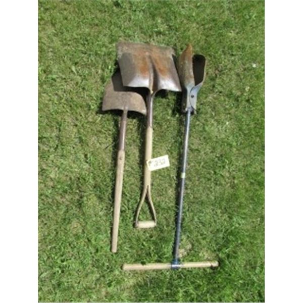 POST HOLE AUGER, SHOVEL & SPADE