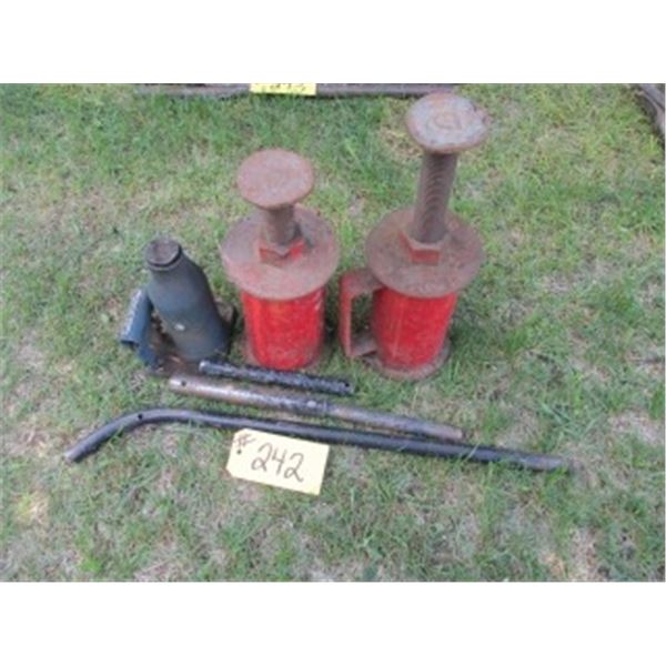 2 STANDS & HYDRAULIC 3 TON JACK