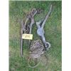 Image 1 : CHAIN BOOMERS, WIRE WINCH, ROPE BLOCK & TACKLE