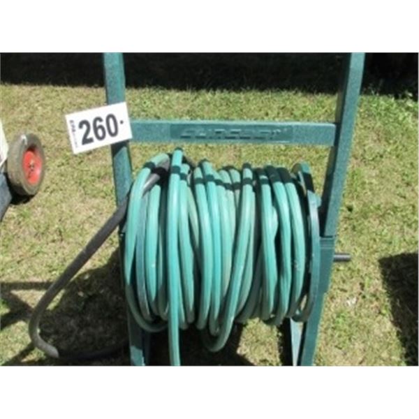 50’ GARDEN WATER HOSE ON A REEL WITH WHEELS