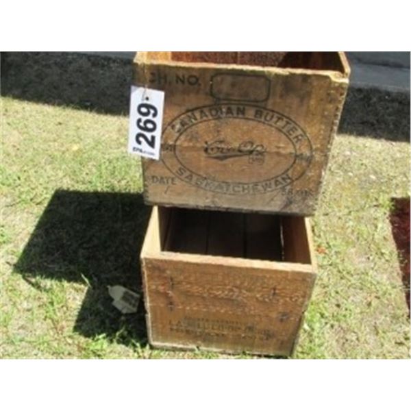 VINTAGE WOODEN BOXES