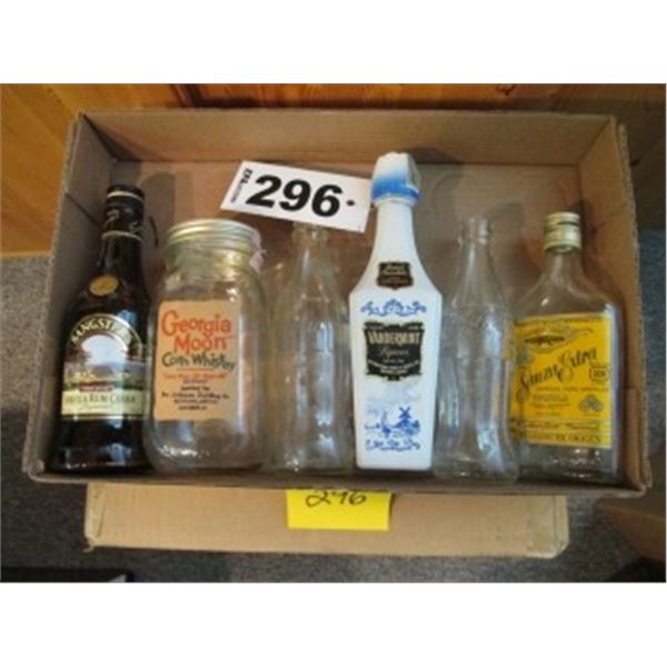 COLLECTOR GLASS BOTTLES & JAR