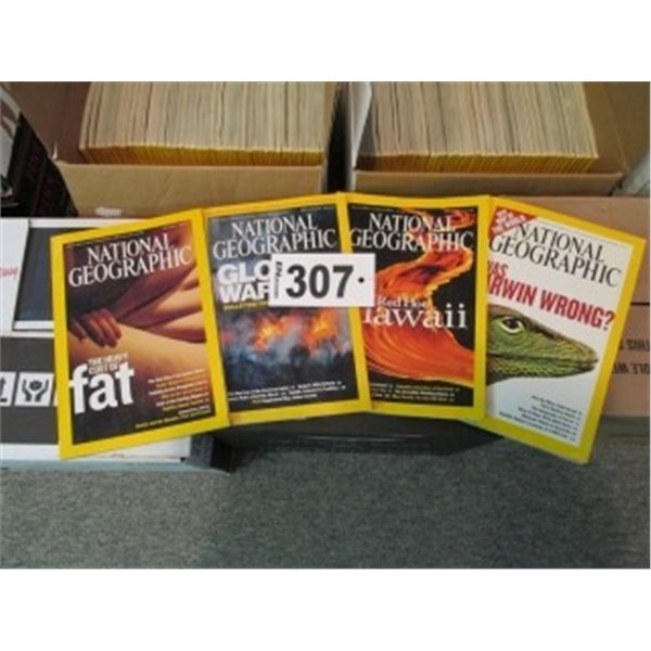 COLLECTOR 889 ISSUES OF NATIONAL GEOGRAPHICS SPANNING FROM AUG 1942-DEC 2019 (SOME ISSUES ARE MISSIN