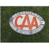 Image 1 : METAL OVAL CAA SIGN