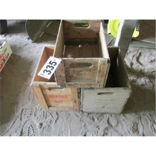 CANADA DRY WOODEN CASES