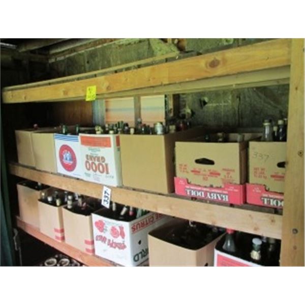 COLLECTION OF LIQUOR & BEER BOTTLES/CANS SOME DATE BACK TO EARLY 1960’S