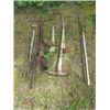 Image 1 : POTATO FORK, STRAW FORK, PRY BAR, HAY KNIFE, GRUB AXE, POST HOLE AUGER