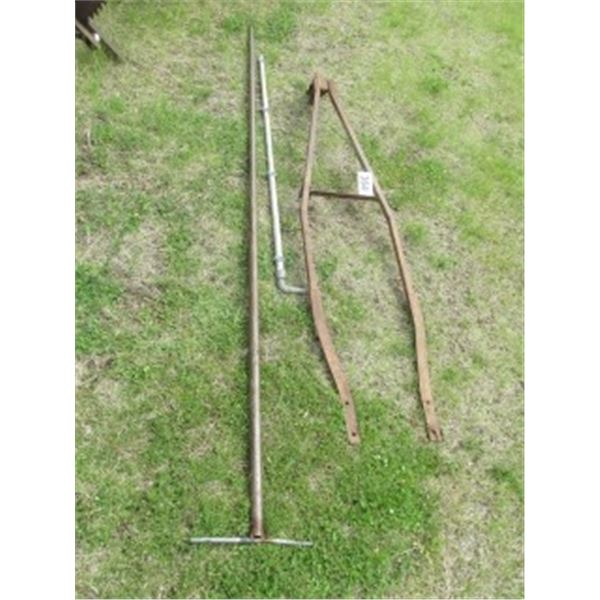 HITCH FOR VOLKSWAGON TOW BEHIND & WRENCH FOR PITLESS ADAPTOR SUBMERSIBLE WATER WELL PUMP