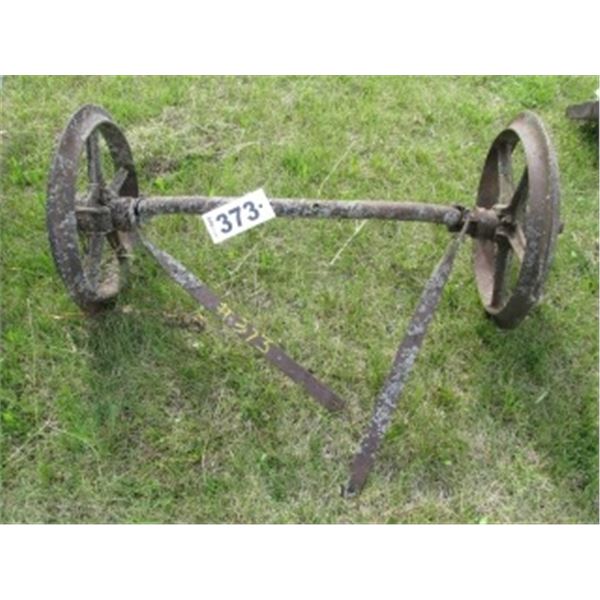 IRON AXLE C/W WHEELS