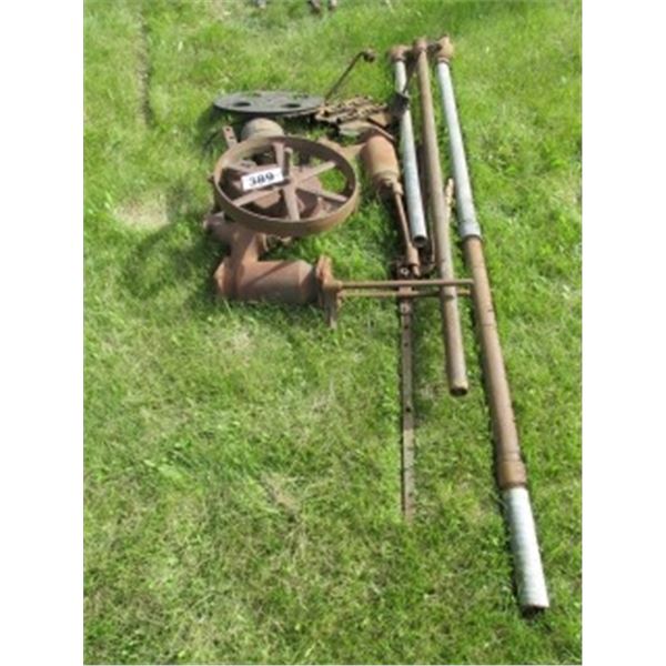 PART OF WATER PUMP JACK, PART OF HAND WATER PUMP, WATER TROUGH FOR HAND PUMPS