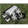 Image 1 : DUCT FANS C/W MOTORS, 4X4 POST ANCHORS