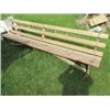 Image 1 : WOODEN BENCH C/W BACK REST
