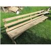 Image 2 : WOODEN BENCH C/W BACK REST