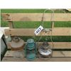 Image 1 : PARTIAL LANTERN & 2 KEROSENE LAMPS