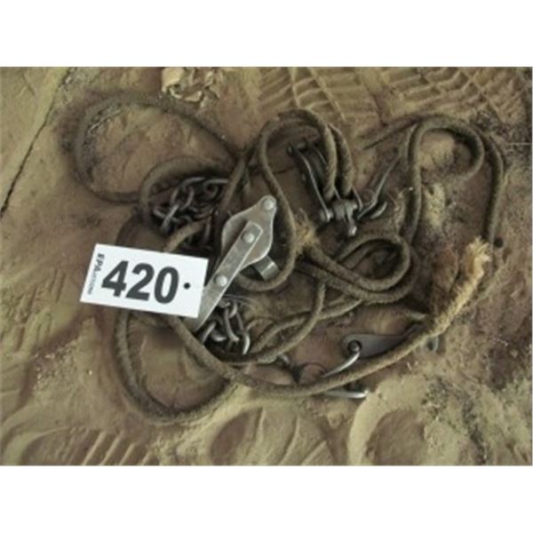 COLLECTIBLE ROPE, BLOCK AND TACKLE