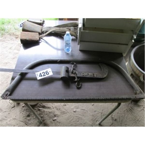 COLLECTIBLE BEAM SCALE, BOW SAW