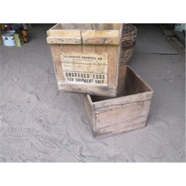 COLLECTIBLE EGG & BUTTER CRATES