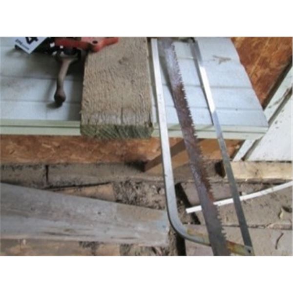 COLLECTIBLE CHAIN & PIPE VICE, MEAT SAW