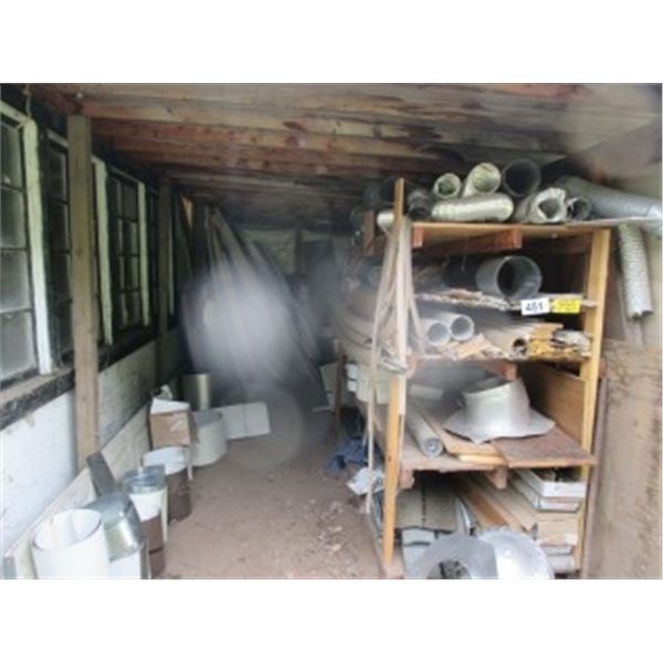 FROM NORTH END LEAN TO INCLUDING WHIRLY BIRD, SHINGLES, FLOORING, TABLE TOPS,